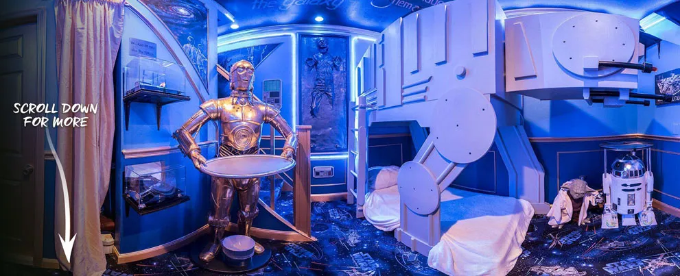 The Star Wars bedroom at The Ever After Estate