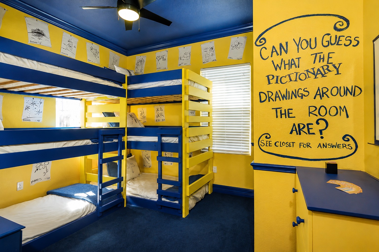 The Pictionary Games Room at The Great Escape Lakeside, Clermont FL