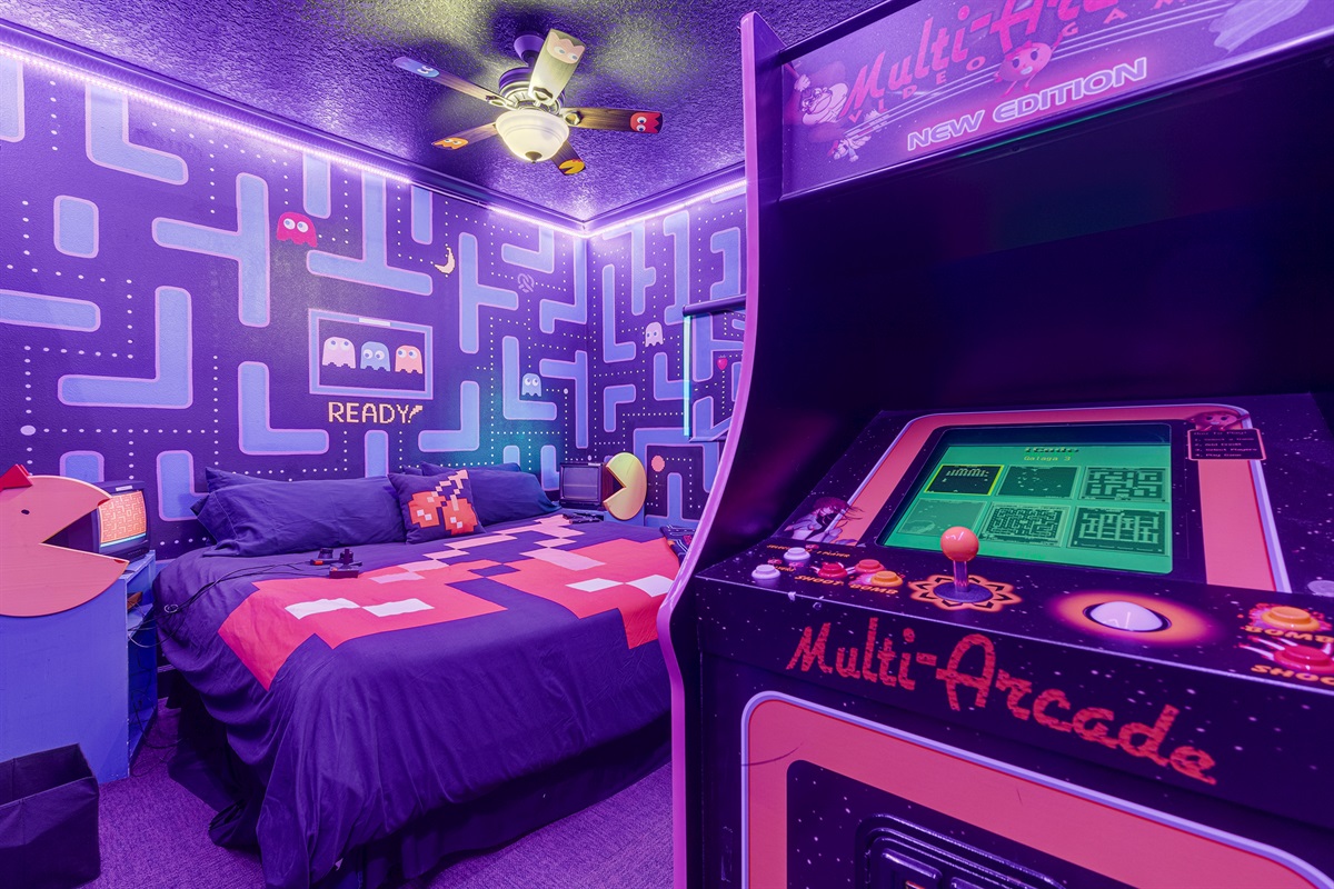 The Ms. Pac-Man & 80's Video Games Bedroom.