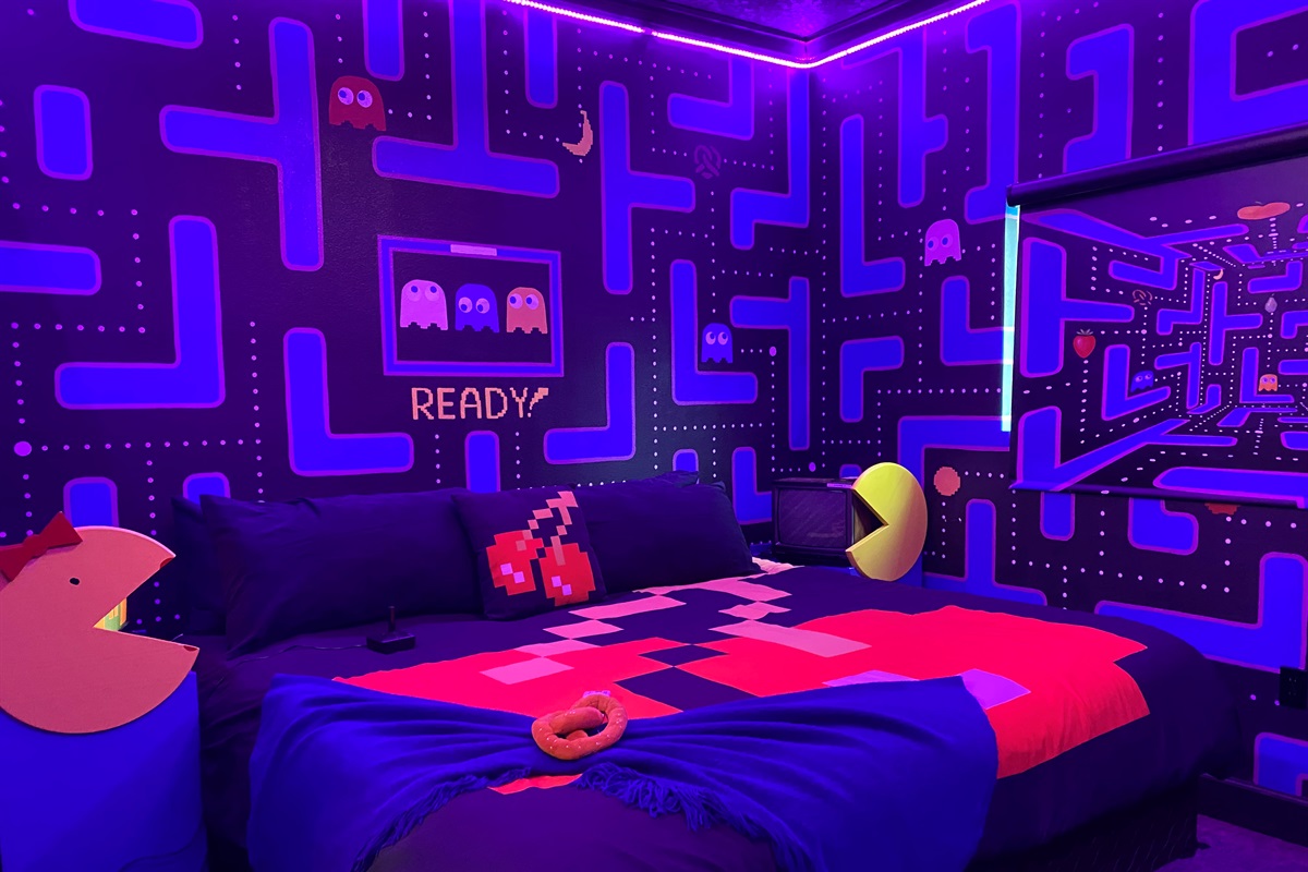 The Ms. Pac-Man & 80's Video Games Bedroom.