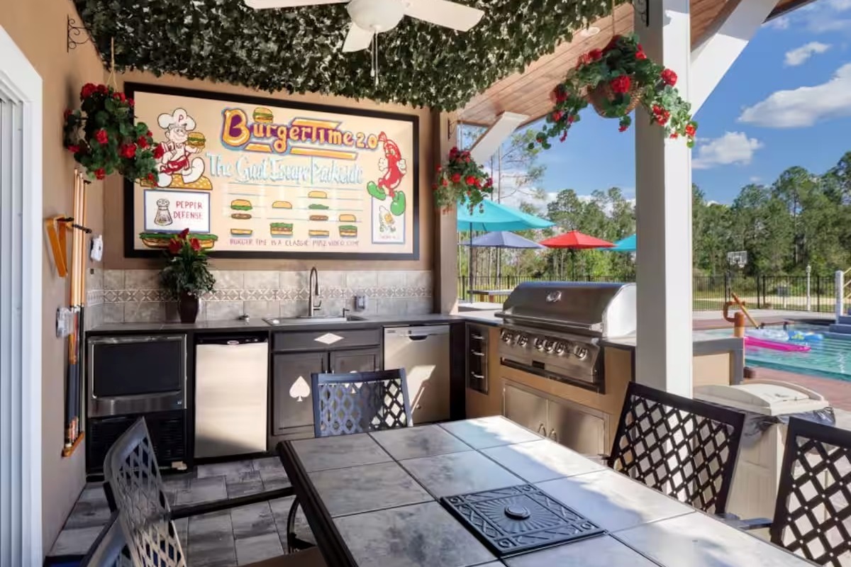 The "BurgerTime" Outdoor Kitchen (Poolside).