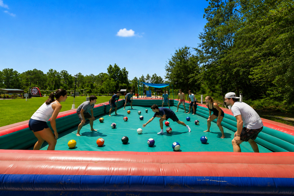 Giant Inflatable Pool Game.