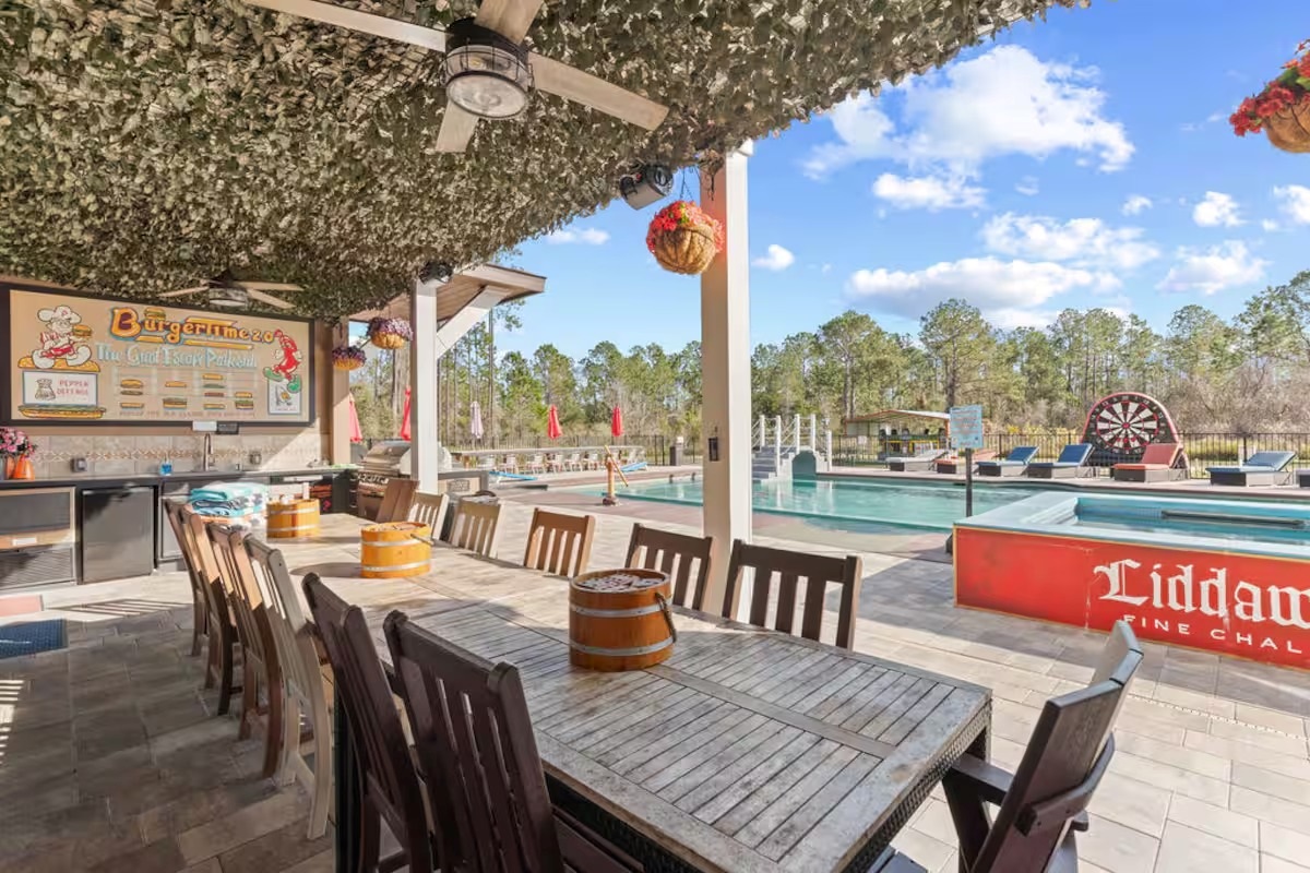 The "BurgerTime" Outdoor Kitchen (Poolside).