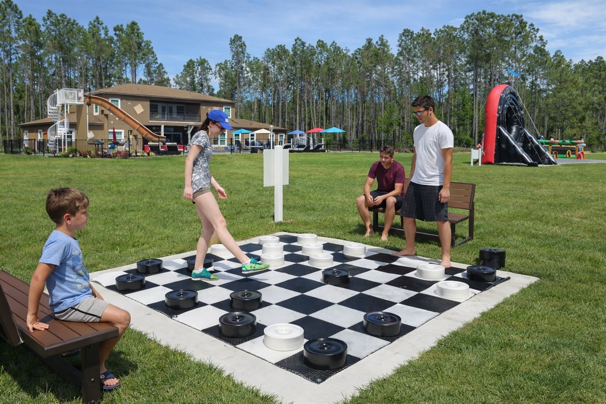 Life size checkers.