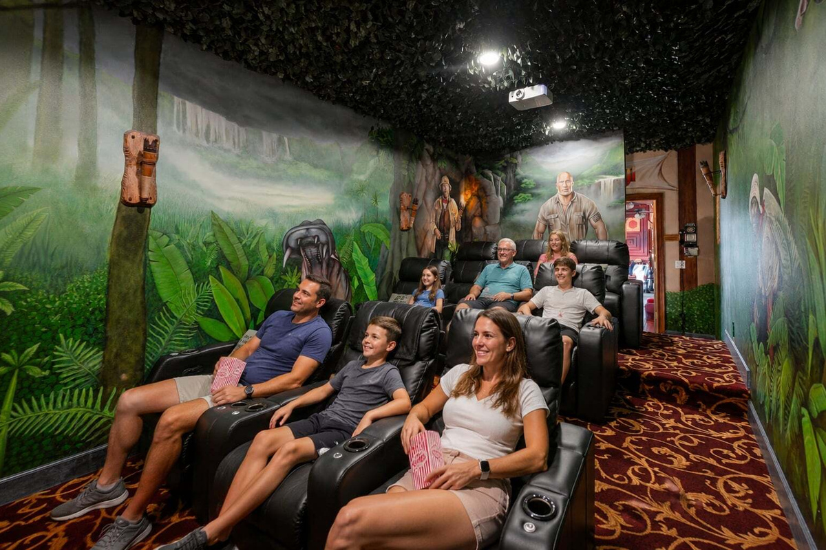 The Jumanji 2.0 Jungle Cinema Room.