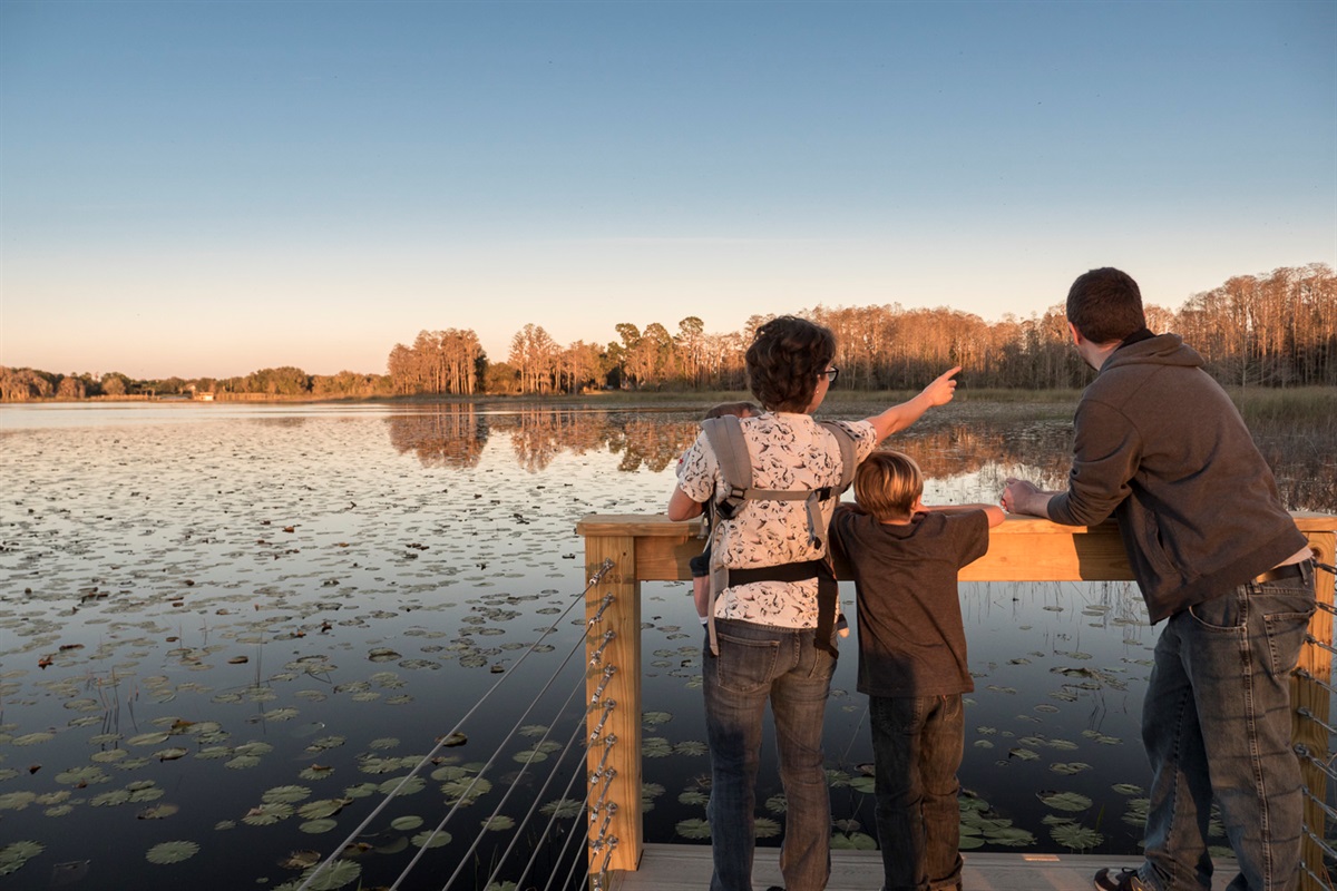 Fishing off the dock.
