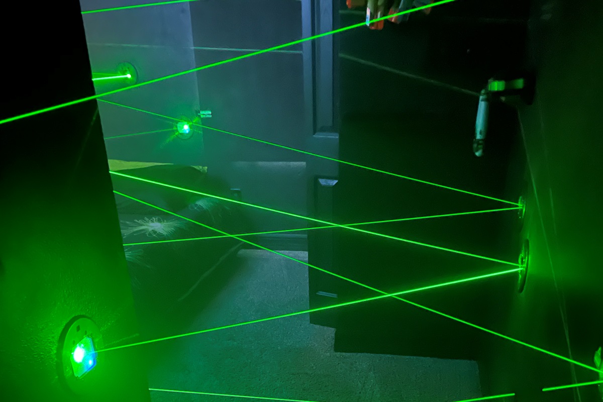 The laser maze.