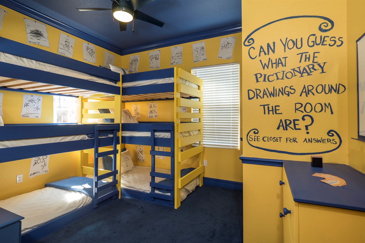 The Pictionary games room.