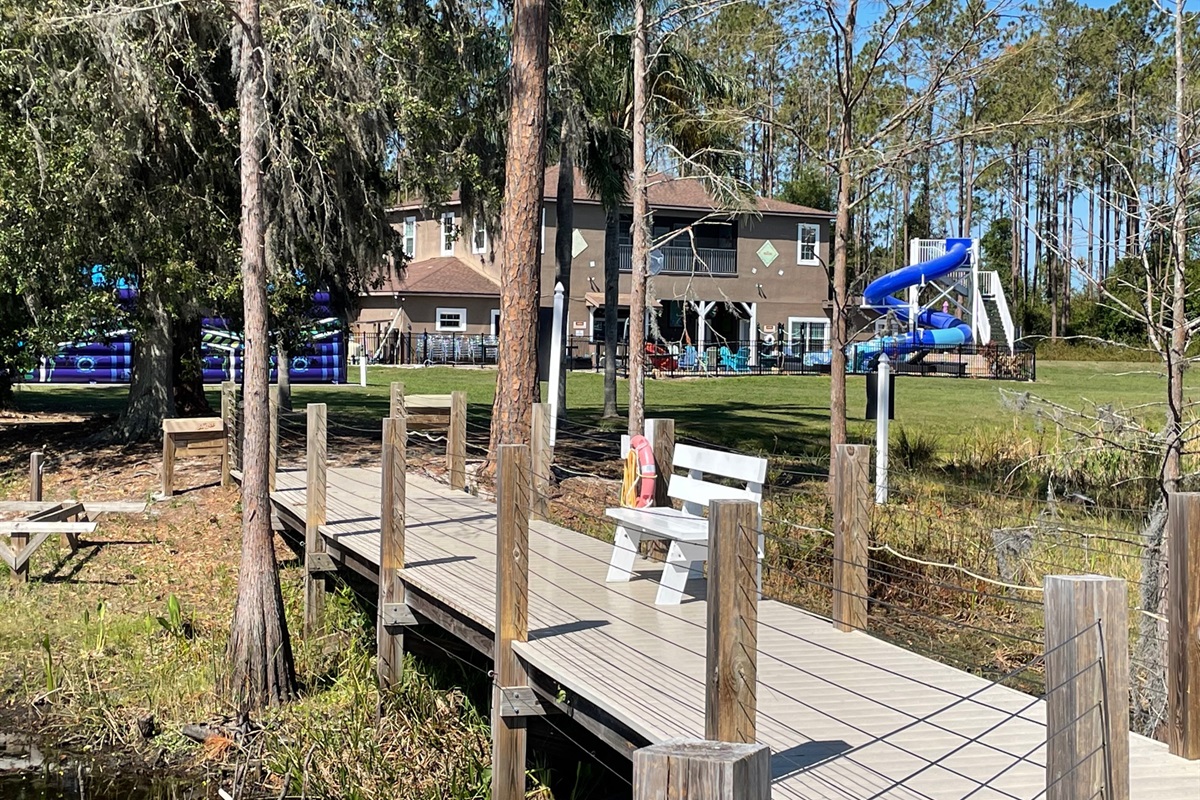 The private dock.
