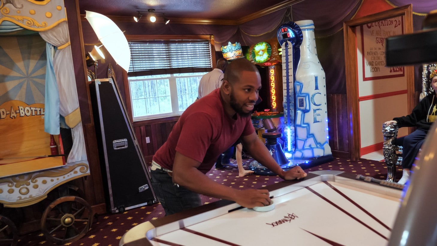Air hockey is always a hit.