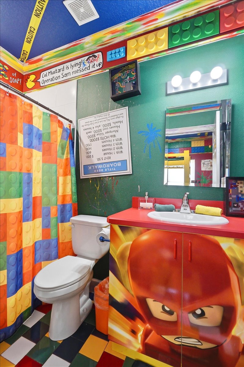 The Games Gone Wild bathroom.