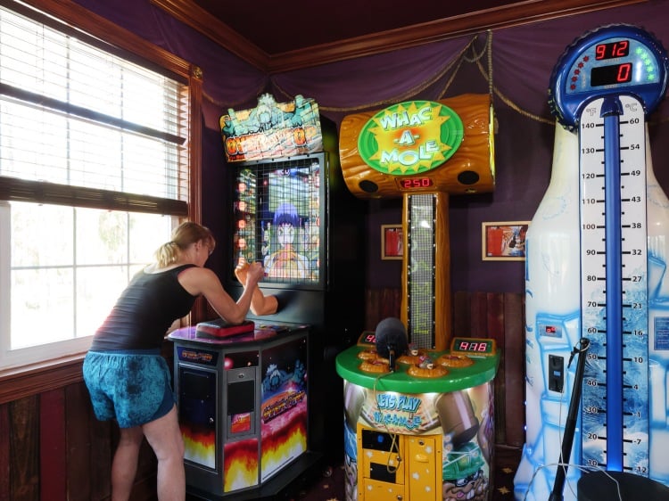 Classic whack-a-mole in the tent.
