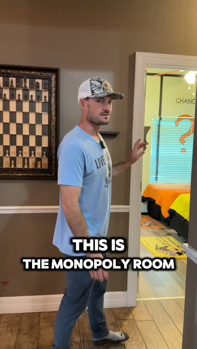 Instagram reel: life-size board game bedrooms