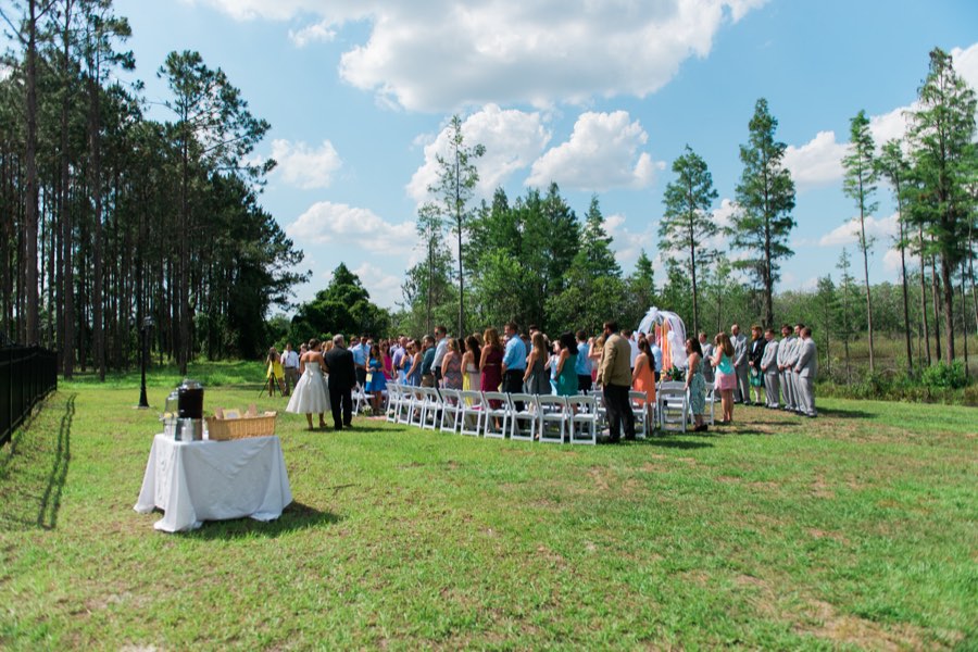 Ceremony in the pines at The Great Escape Lakeside