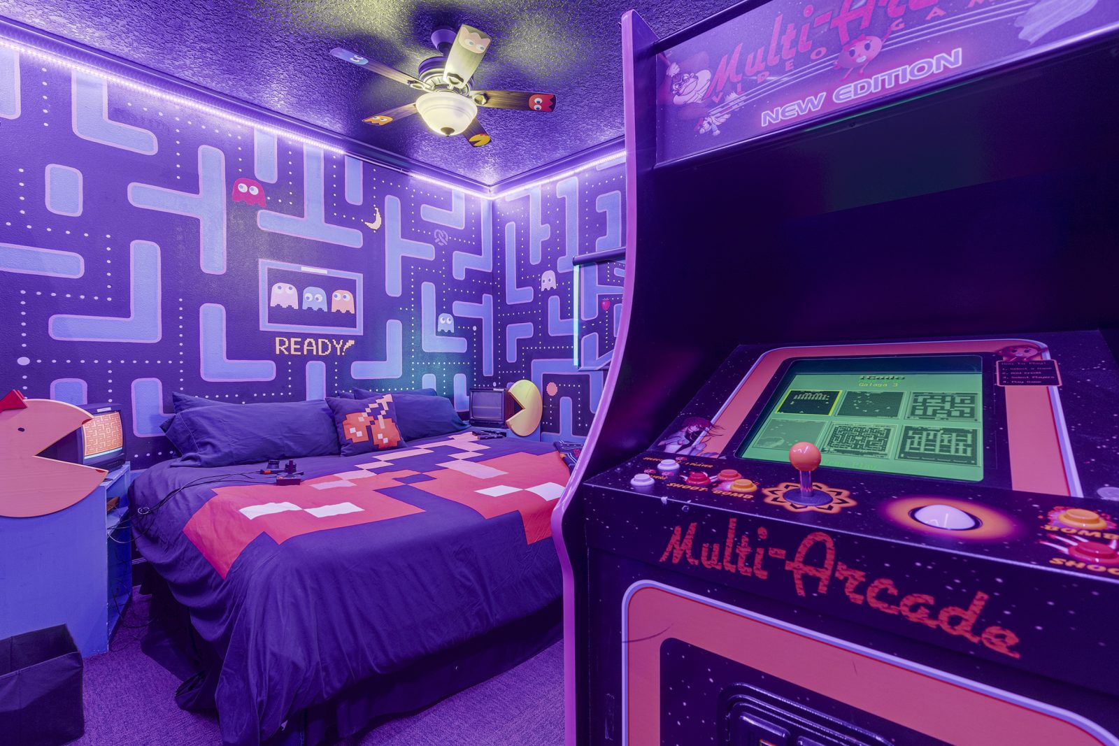 The Ms. Pac-Man & 80's Video Games Bedroom