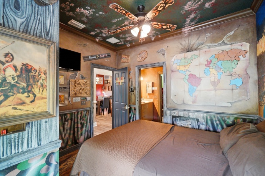 The RISK Escape Room & Bedroom at The Great Escape Parkside, Clermont FL