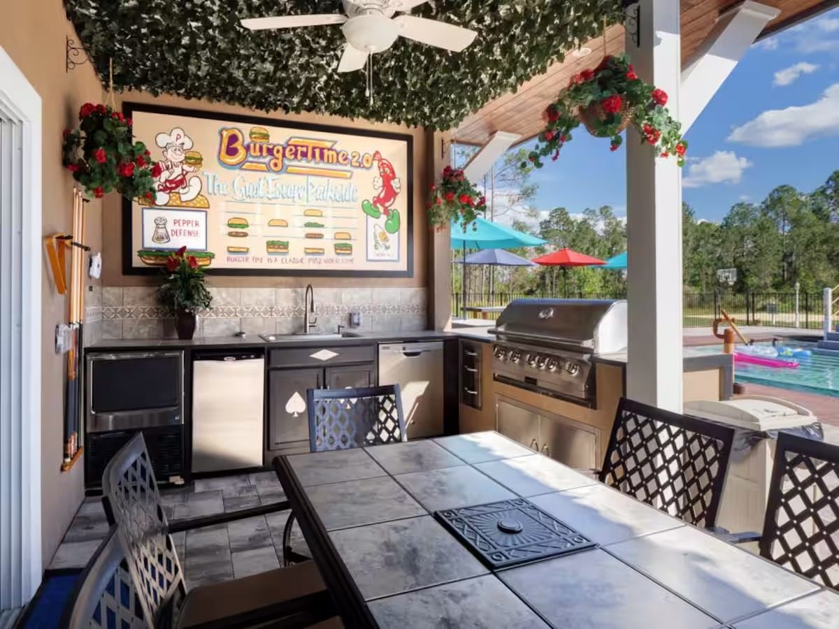 The "BurgerTime" Outdoor Kitchen (Poolside).