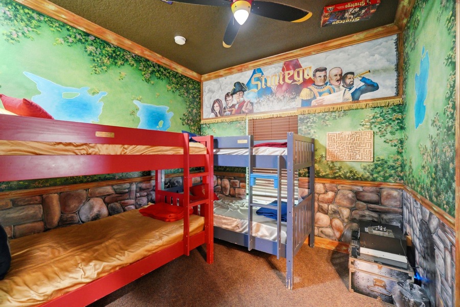 The Stratego Escape Game Bedroom at The Great Escape Parkside, Clermont FL
