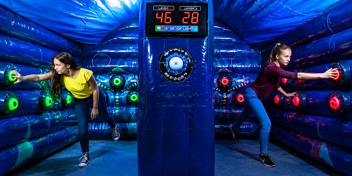 The Inflatable Disco Light Race