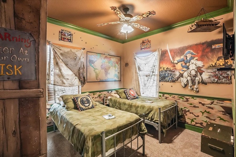 The War Games Bedroom at The Great Escape Lakeside, Clermont FL