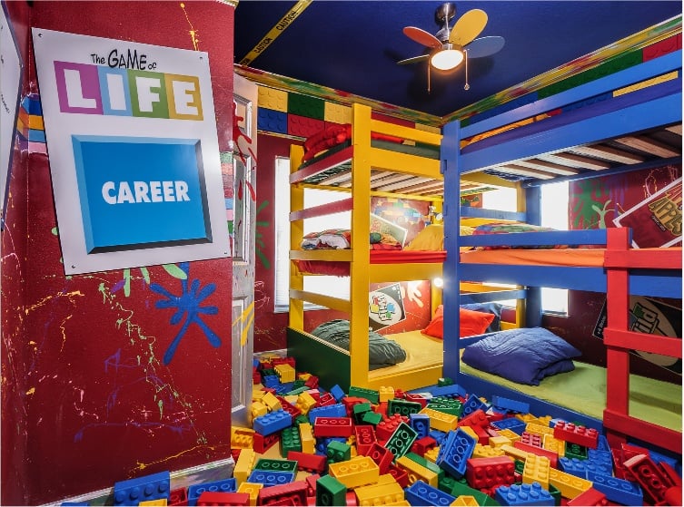 The Games Gone Wild Bedroom at The Great Escape Parkside, Clermont FL