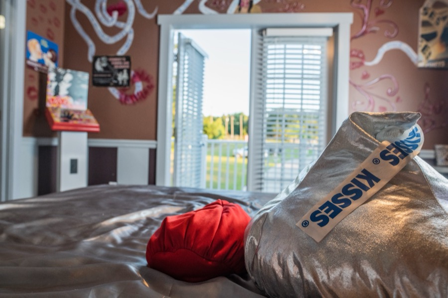 The Hershey Kiss bedroom.