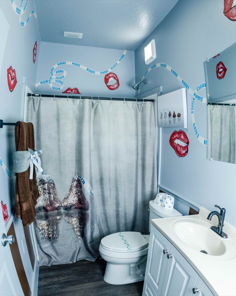 The Hershey Kisses Bathroom, shower.