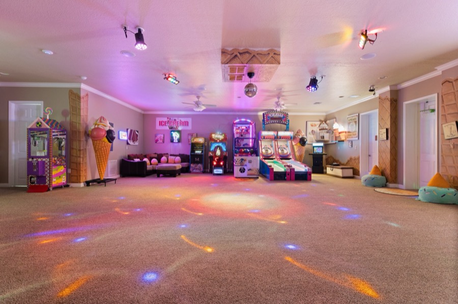 The Ice Cream Social arcade floor.
