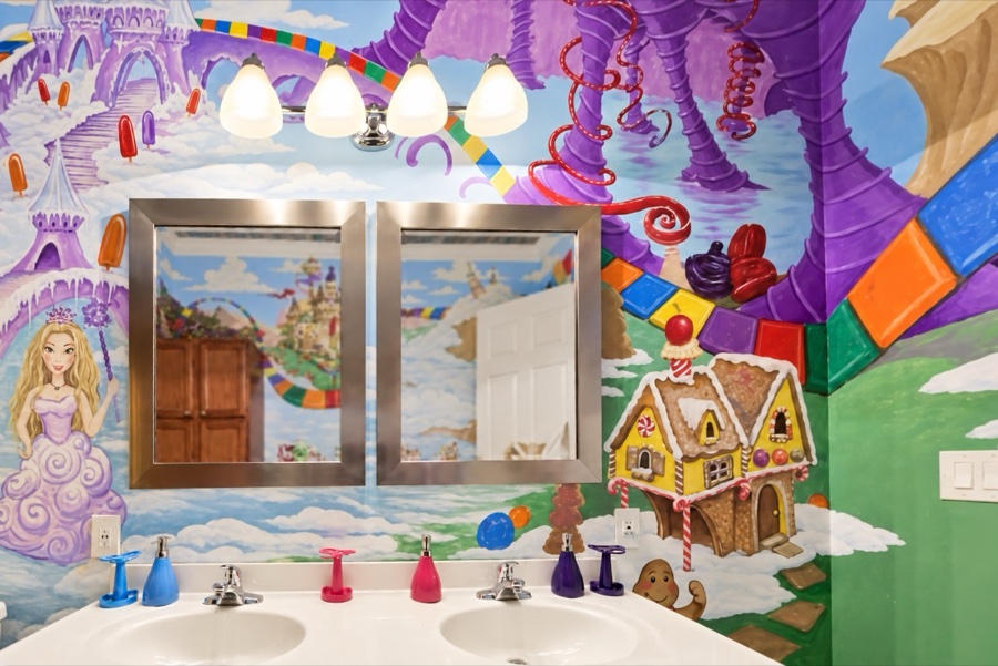 The CandyLand Bathroom.