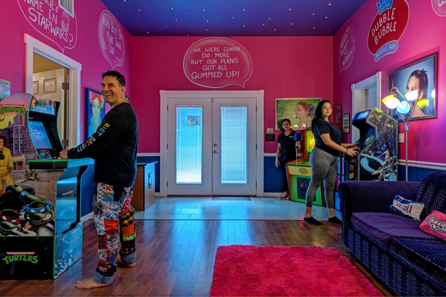 The Bubble Gum Lounge & Arcade.