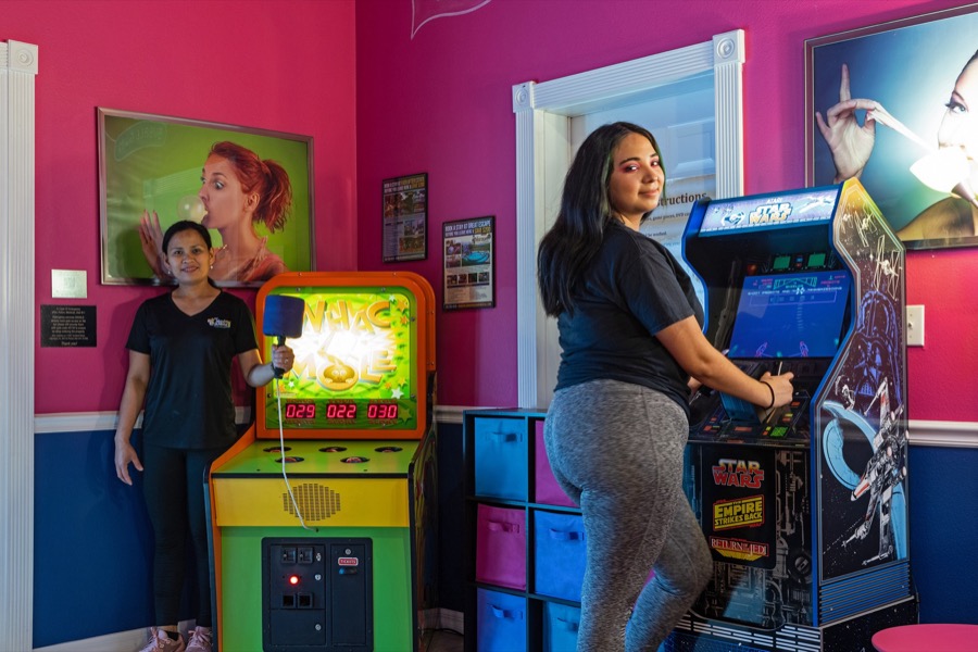The Bubble Gum Lounge & Arcade.