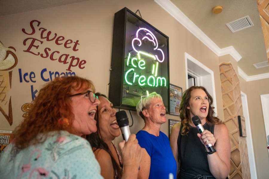 Ice Cream Social Karaoke Nightclub.