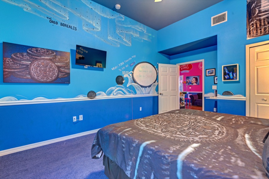 The Oreo Cookies and Milk bedroom.