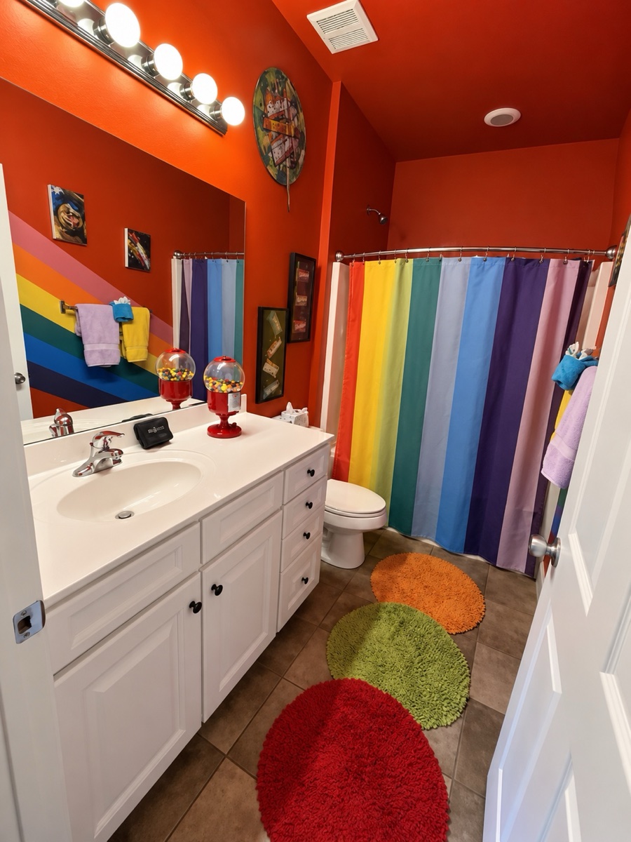 The Skittles Bathroom.