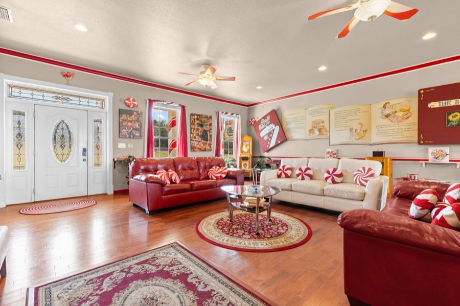 The Candy Shop living room.