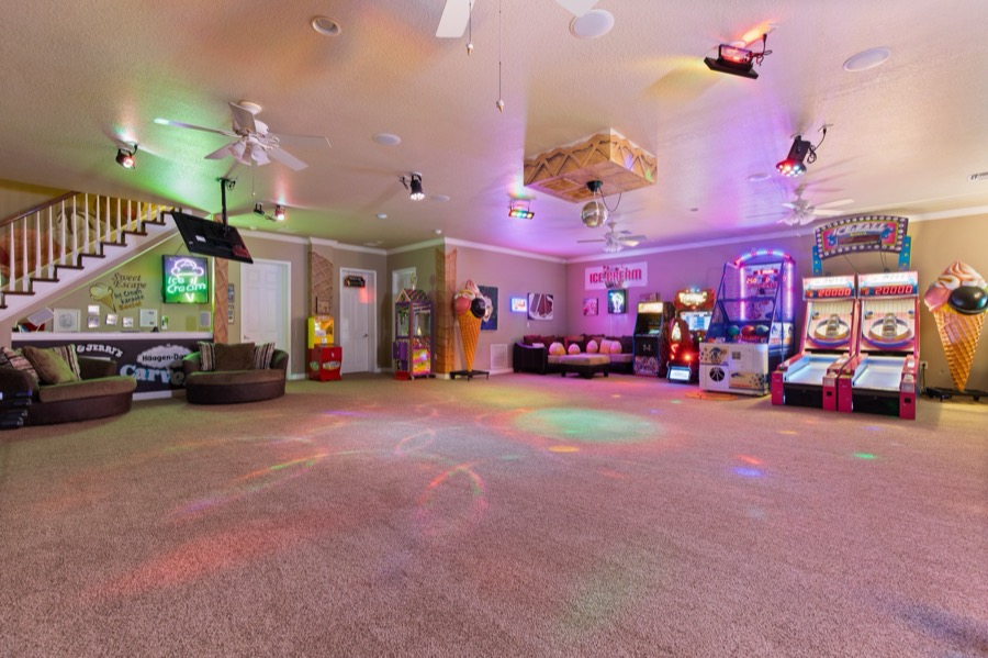 The arcade floor