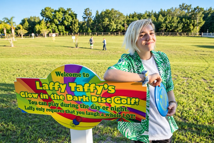 Laffy Taffy Glow Disc Golf