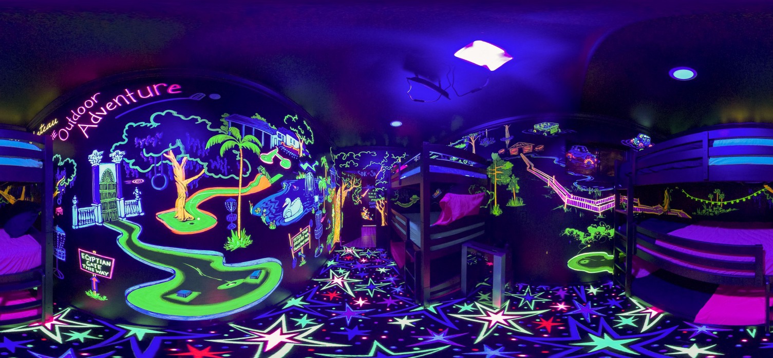 Orlando area glow in the dark mini golf course